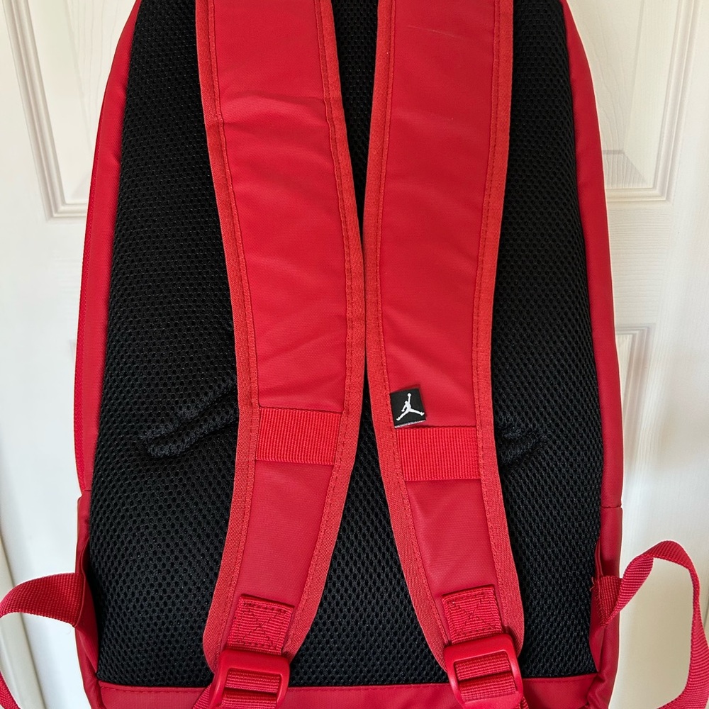 Nike Air Jordan Red Geometric Backpack - Picture 4 of 9